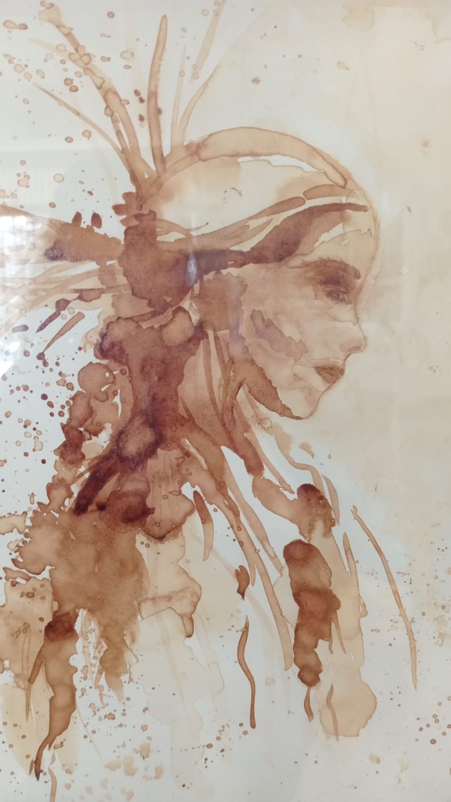 Retrato artístico en acuarela